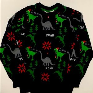 Boys H&M dinosaur Christmas sweater size 8-10